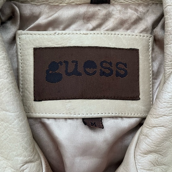 Guess Women's Tan‎ Leather Jacket - Picture 5 of 7